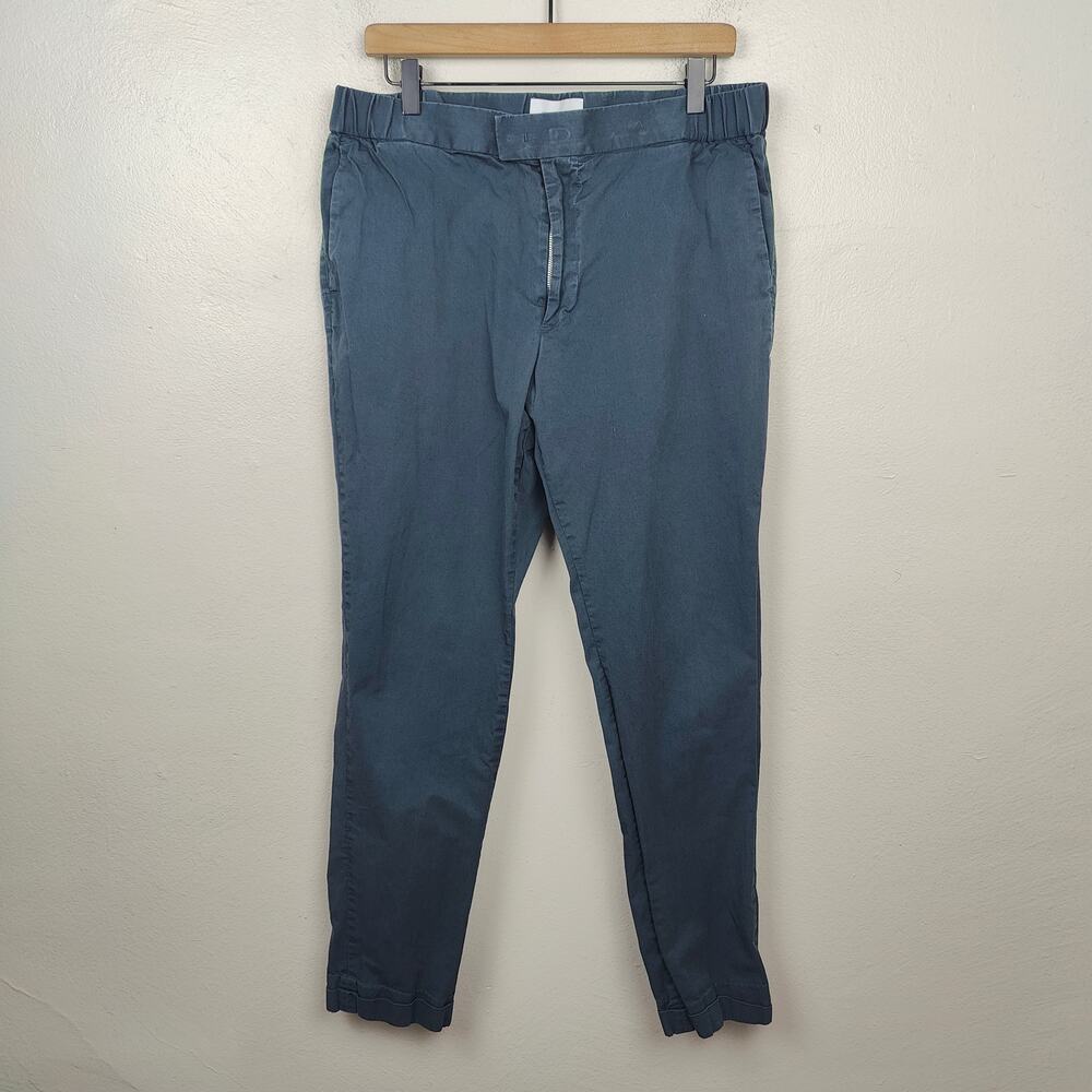 L'estrange London‎ Chino Pants Mens XL Navy Blue Organic Cotton Preppy Office